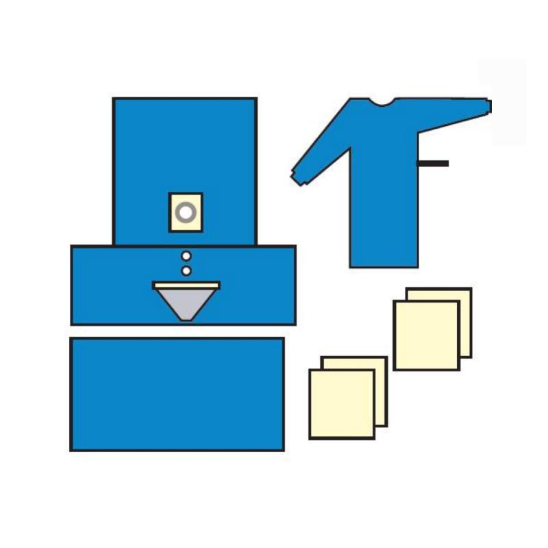 Комплект одягу та покриттів операційних для урології №2, стерильний, одноразового використання,ТМ «АХІЛЛ»